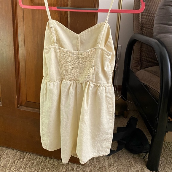 Yellow Linen Romper - Picture 2 of 3